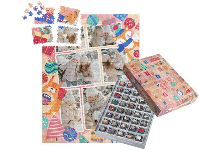 Puzzle-Calendario dell'avvento – Scatole con immagine