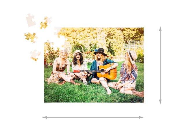 Dimensioni del puzzle montato 100