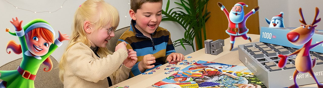 Calendario dell'Avvento puzzle per bambini con foto personali o bellissimi motivi per bambini