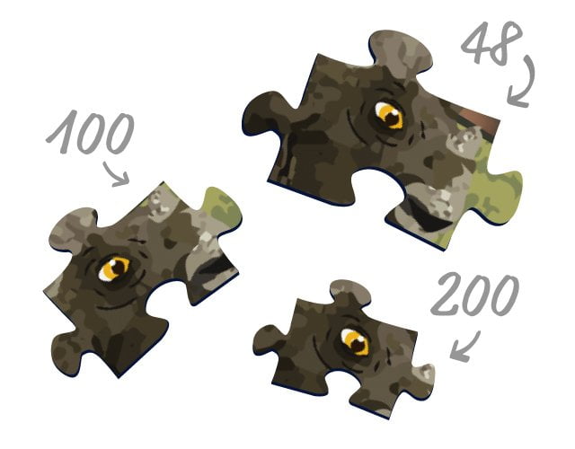 Dimensioni dei pezzi