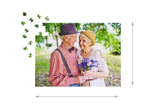 Dimensioni del puzzle montato 500