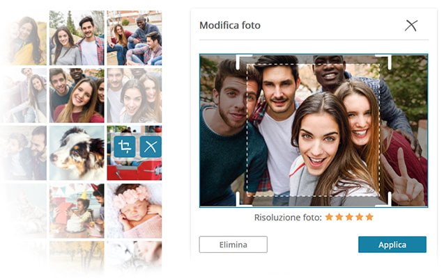 Modifichi il ritaglio della foto