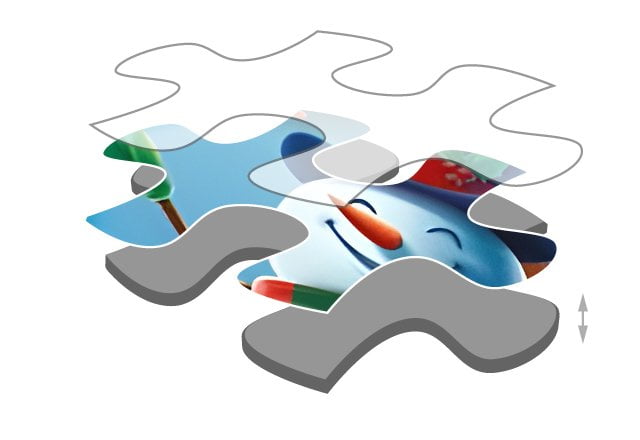 spessore dei pezzi del puzzle