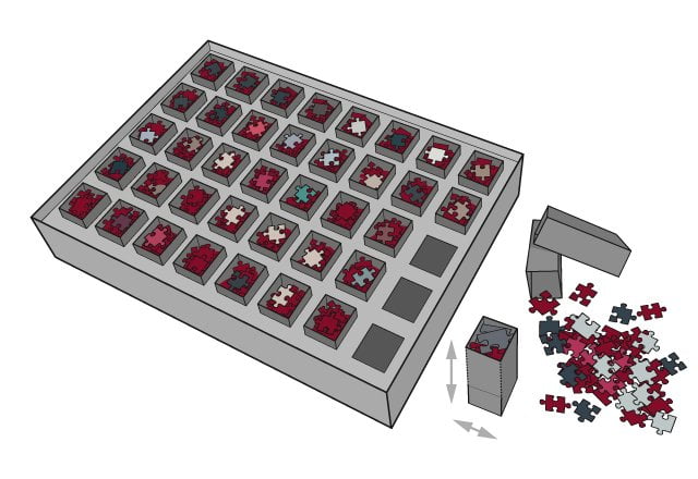Dimensioni delle 40 scatoline SMART