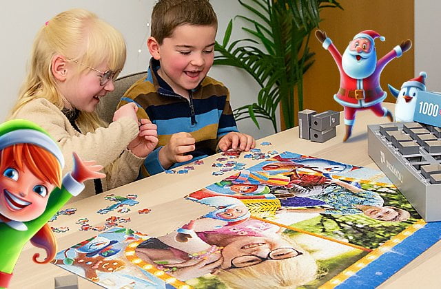 Calendario dell'Avvento puzzle per bambini con foto personali o bellissimi motivi per bambini