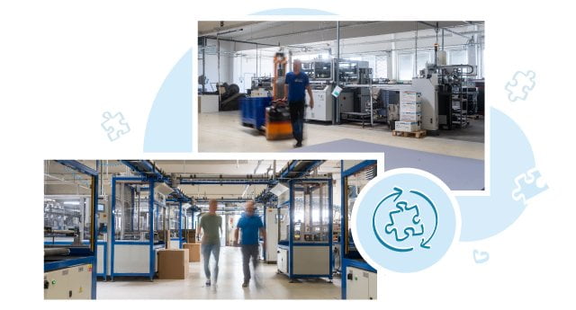 Per la produzione dei puzzles nel nostro moderno edificio, ci affidiamo all'elettricità verde